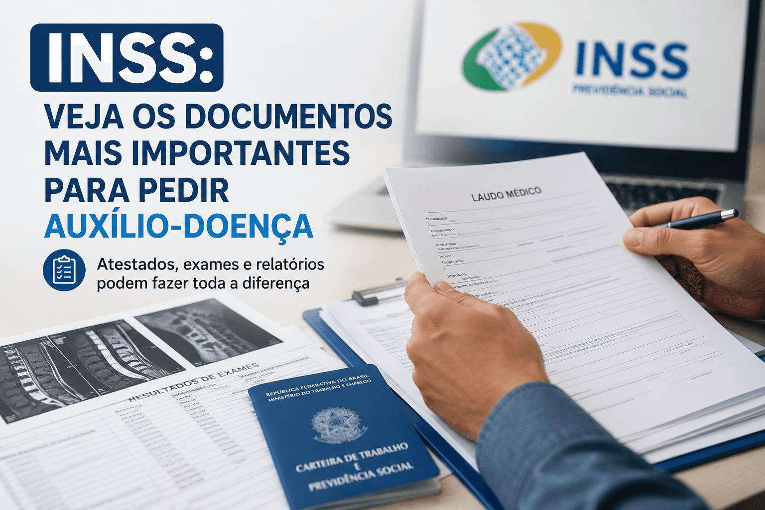 INSS: veja os documentos mais importantes para pedir auxílio-doença