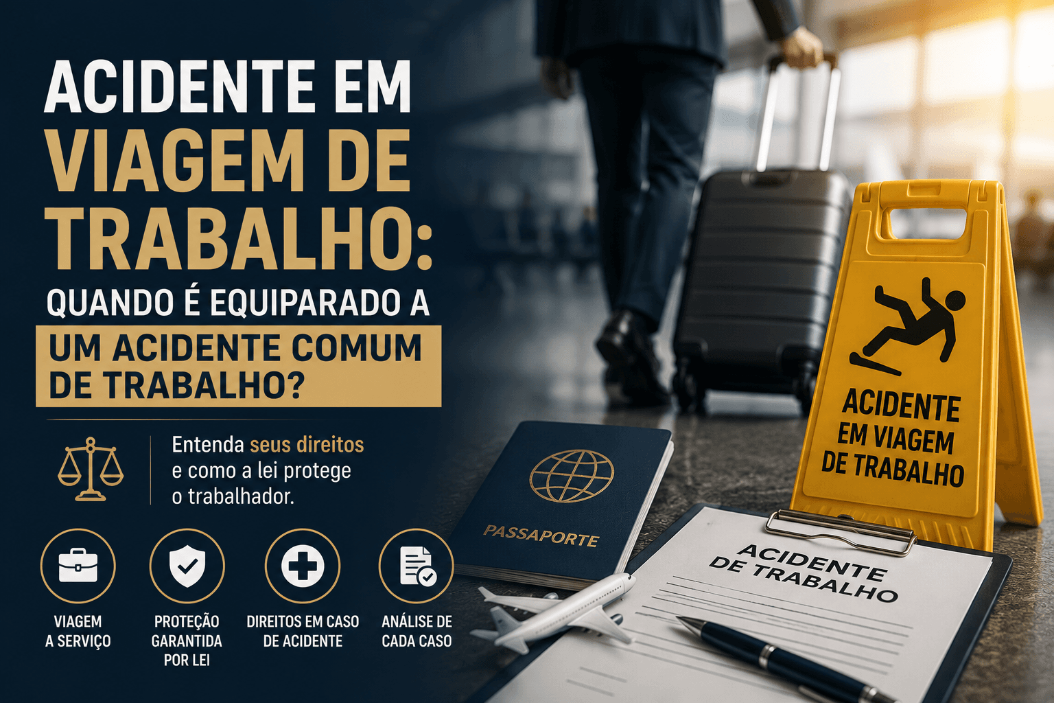 Acidente em viagem de trabalho: quando ele é considerado um acidente de trabalho?