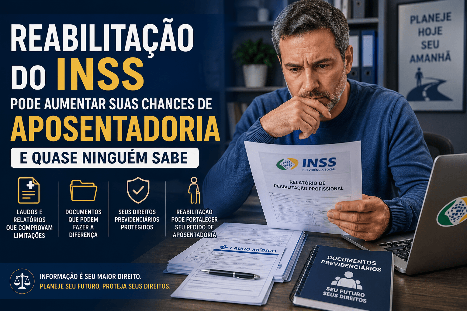 A reabilitação do INSS pode aumentar as chances de aposentadoria e quase ninguém sabe