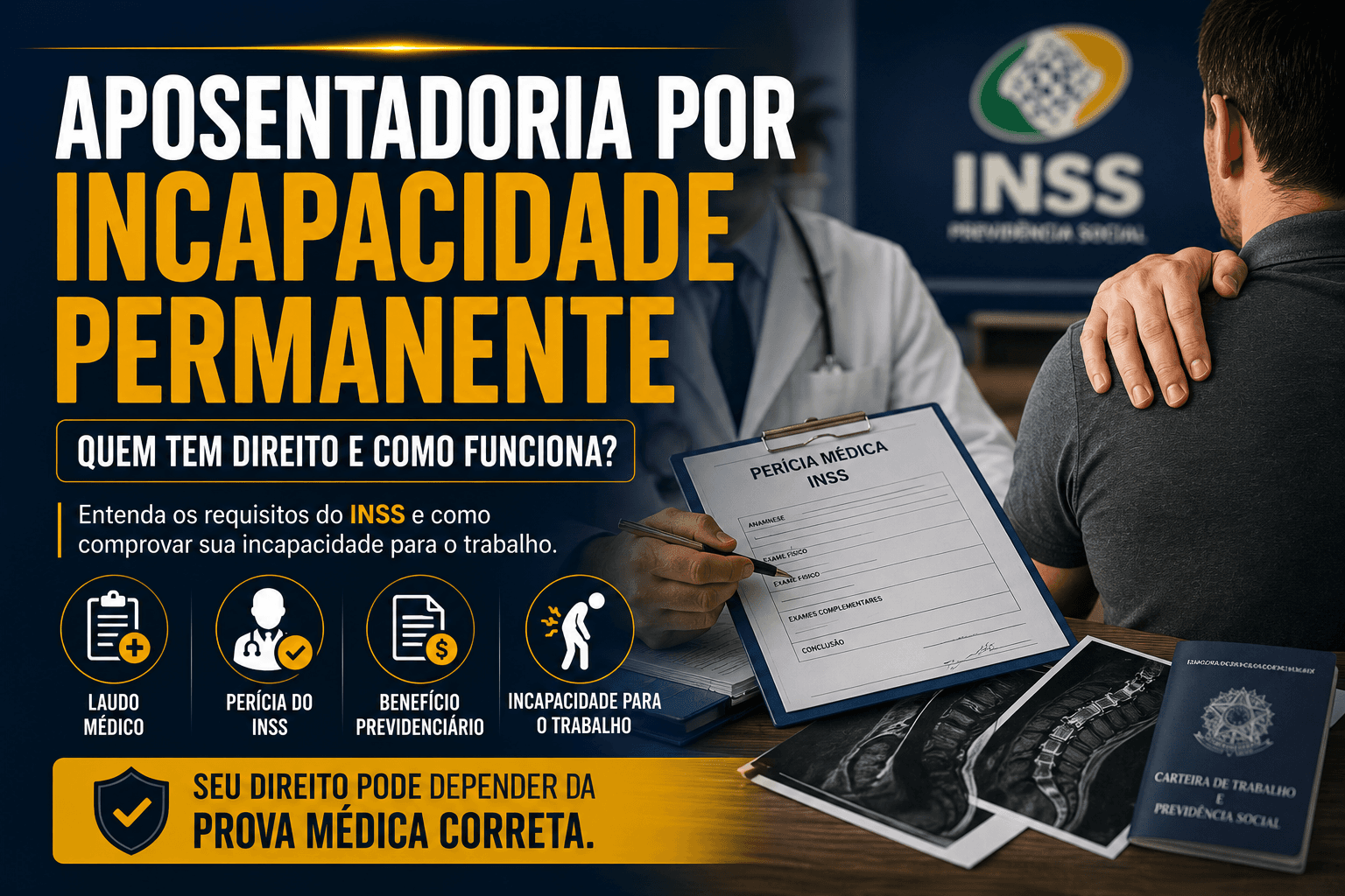Aposentadoria por incapacidade: quem tem direito e como funciona?
