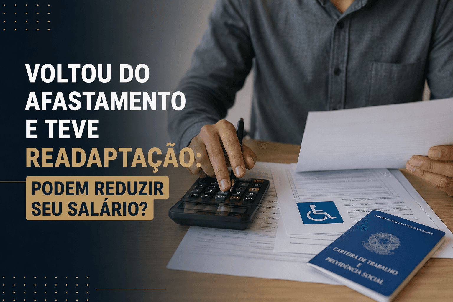 Voltou do afastamento e teve readaptação: podem reduzir seu salário?