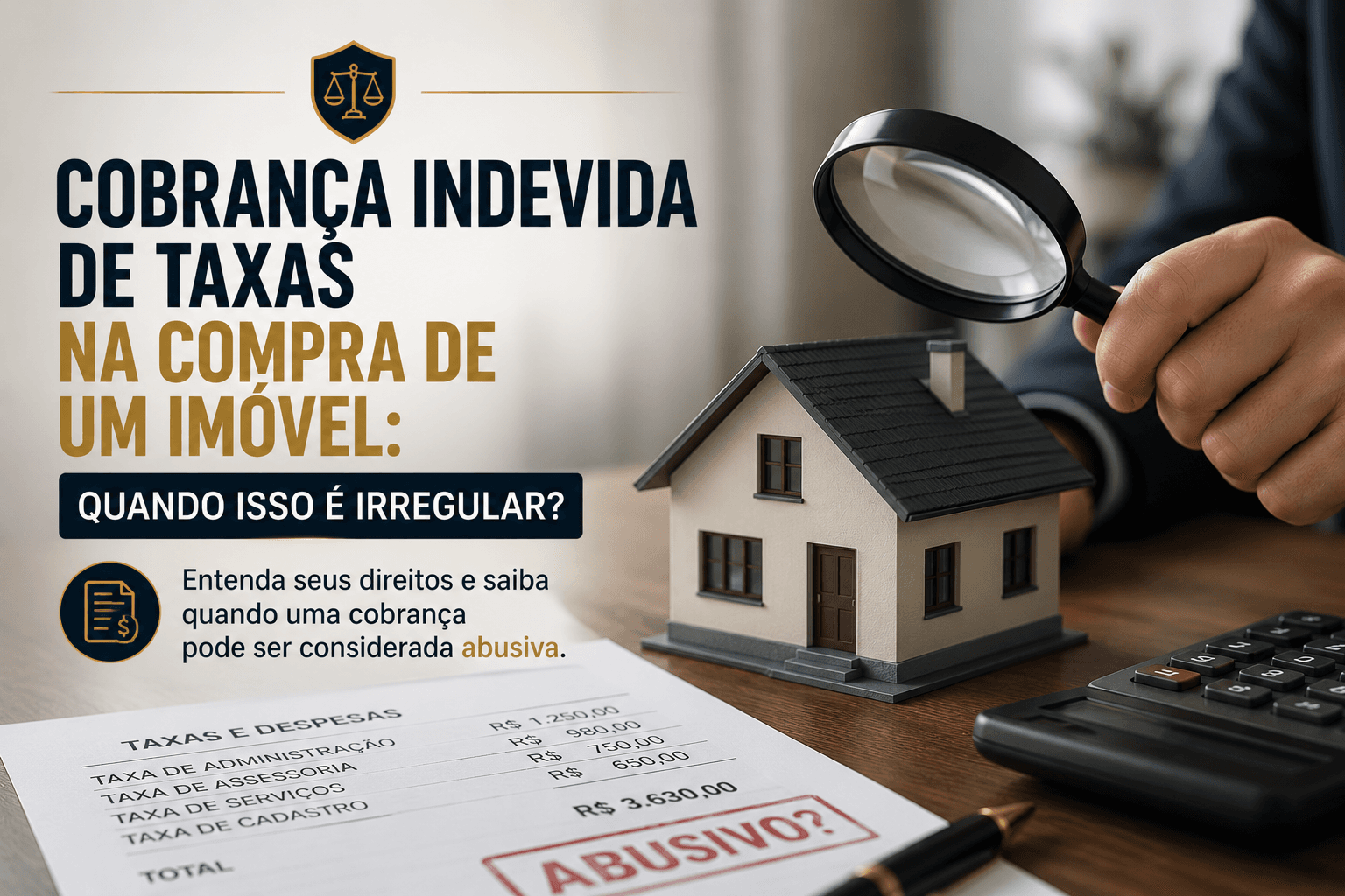 Cobrança indevida de taxas na compra de um imóvel: quando isso é irregular?