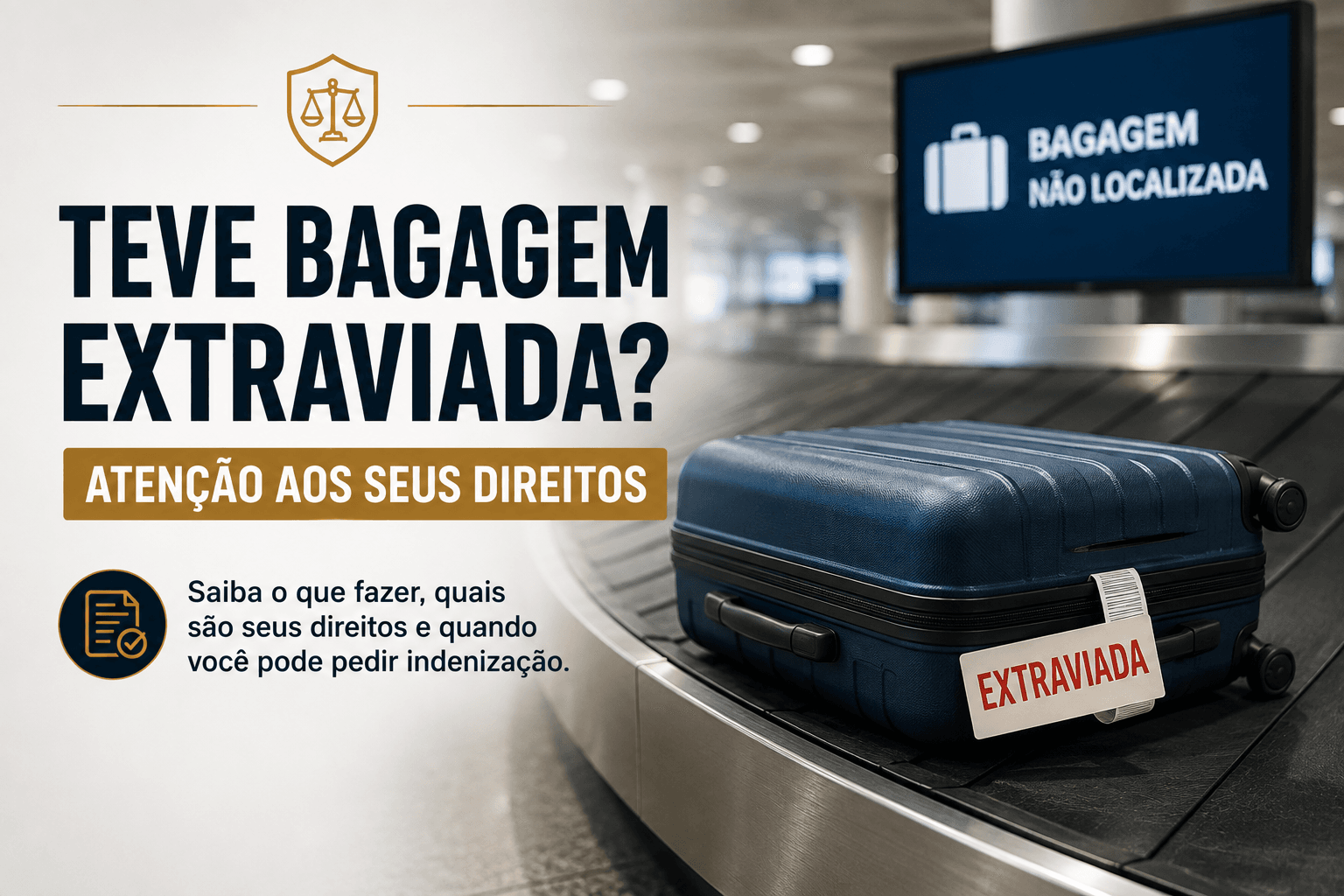Teve a bagagem extraviada? Conheça seus direitos e saiba o que fazer
