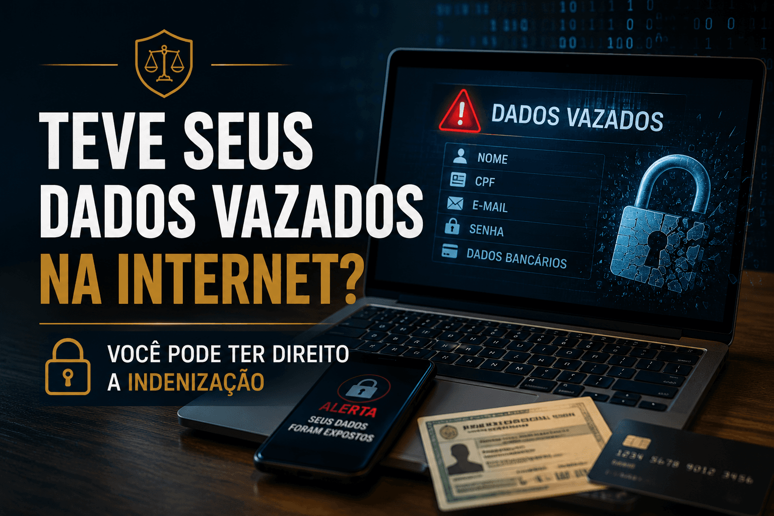 Teve seus dados vazados na internet? Você pode ter direito a indenização