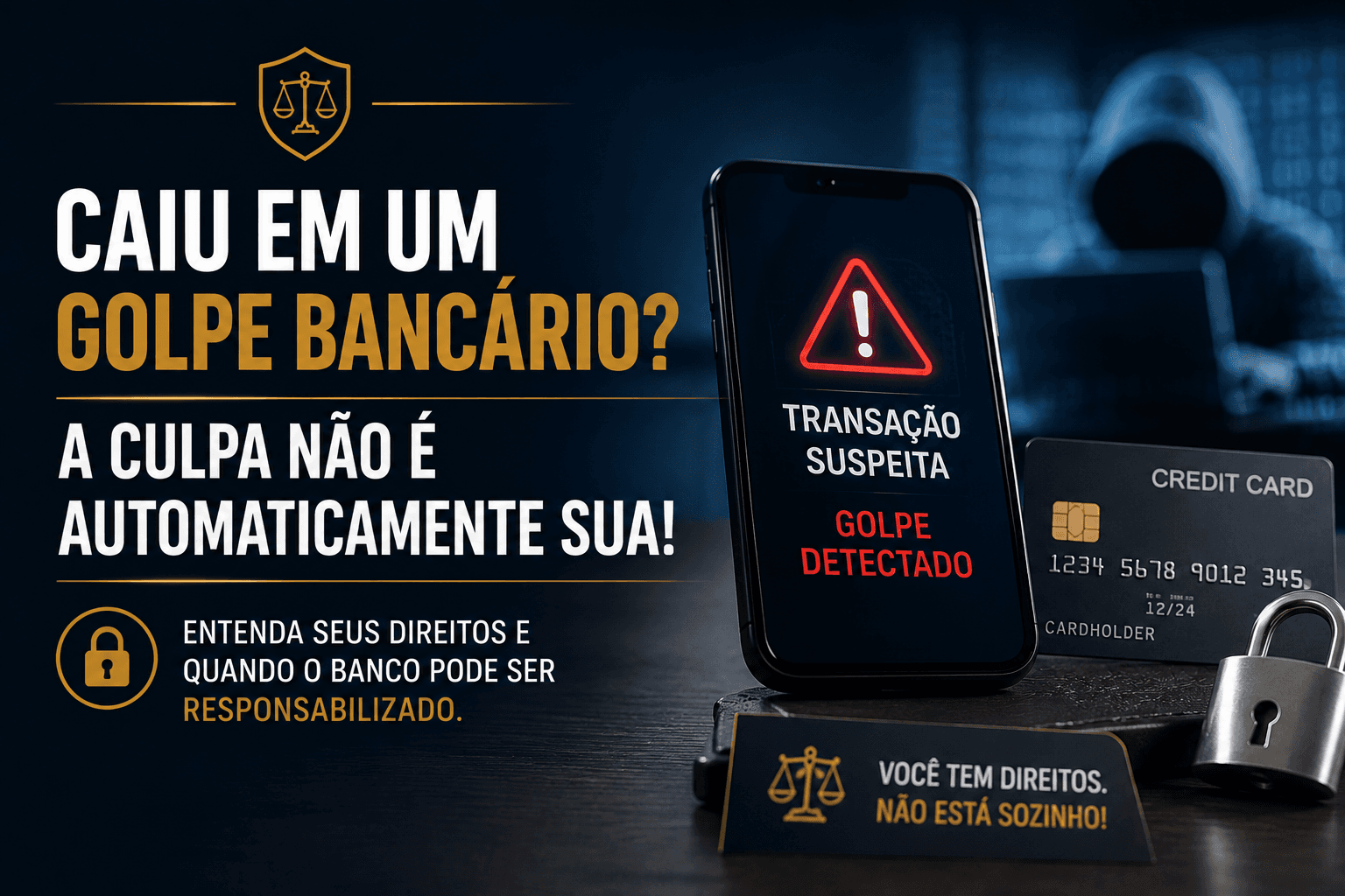 Caiu em um golpe bancário? A culpa não é automaticamente sua!