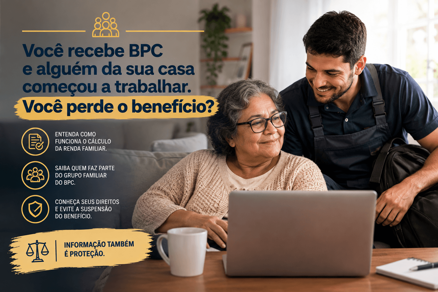 Você recebe BPC e alguém da sua casa começou a trabalhar. Você perde o benefício?