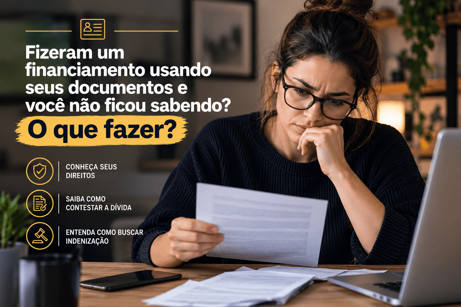 Fizeram um financiamento usando seus documentos e você não ficou sabendo? O que fazer?