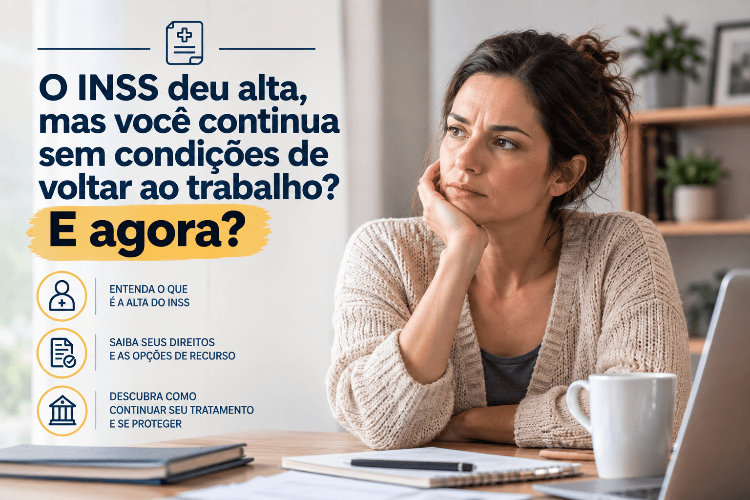 Alta do INSS sem condições de voltar ao trabalho: o que fazer?