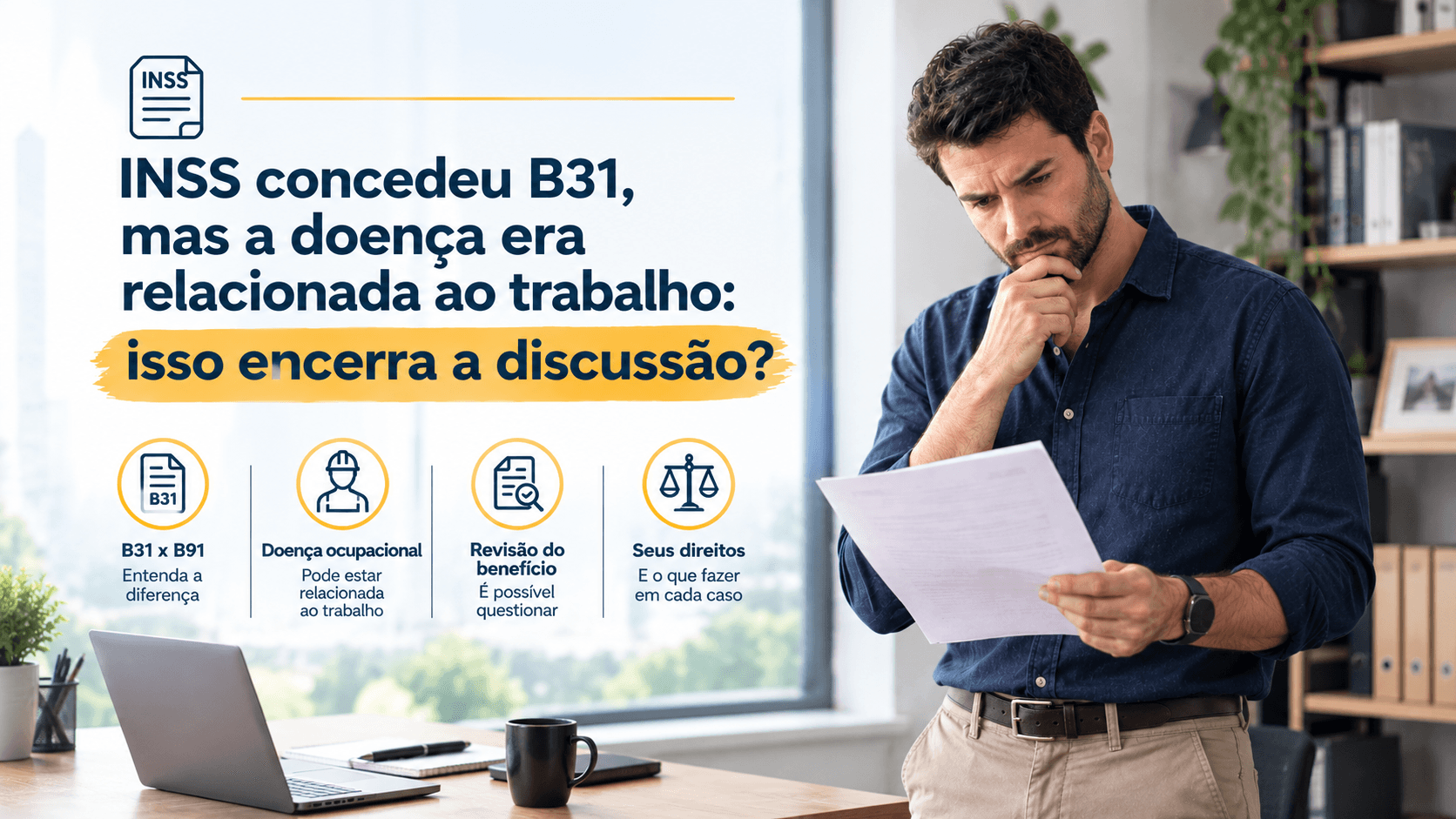INSS concedeu B31, mas a doença era relacionada ao trabalho: isso encerra a discussão?